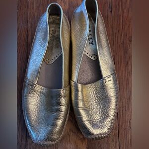Bally Metallic Gold Women's Loafers
